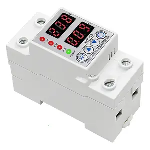 40A 63A over-current over-voltage under-voltage adjustable single phase multi-fuction voltage protector