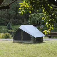 Tente tunnel gonflable en coton Chiye pour 6 à 8 personnes, grande tente de camping portable pour l'extérieur, imperméable, pour la nuit