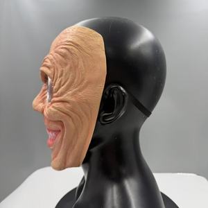 <span class=keywords><strong>Masque</strong></span> en latex Creepy Hollow Eye Smile, <span class=keywords><strong>masque</strong></span> d'horreur intégral effrayant pour Halloween, fête costumée, cosplay - Product Image 3