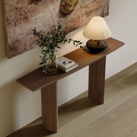 Console classique nordique en bois massif, style moderne simple Wabi-Sabi japonais, pour salon, entrée, couloir, meuble de maison