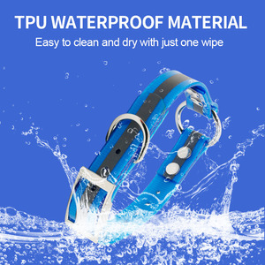 <span class=keywords><strong>Collar</strong></span> de perro reflectante Day-Glo con patrón sólido de nailon recubierto de TPU impermeable y decoración de remaches logotipo personalizado y varios colores - Product Image 4