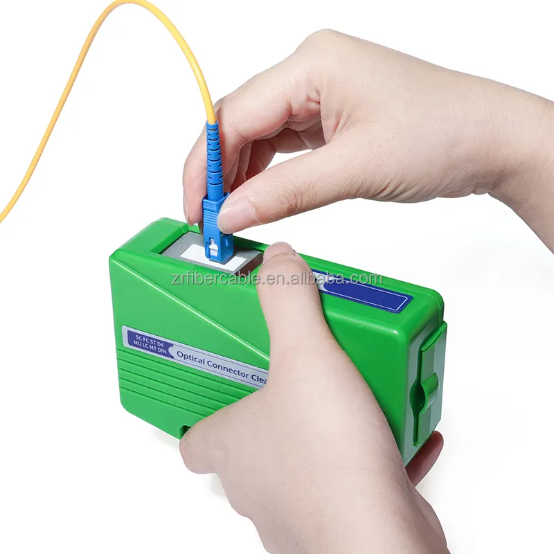 Cassette Type Fiber Optic Cleaner Gereedschap Box Glasvezel Cleaning Kit Voor Sc/St/Fc Connector