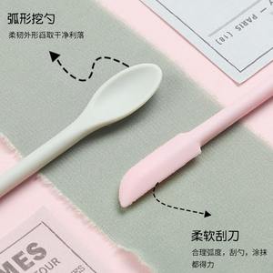 Raspador de silicona de doble punta para eliminar residuos de cera y limpiar el interior de la cuchara - Product Image 2