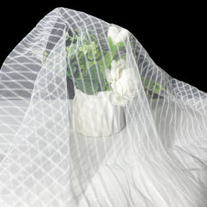 Tela <span class=keywords><strong>de</strong></span> Malla <span class=keywords><strong>de</strong></span> Nailon con Rayas Verticales, Ligera, Texturizada, <span class=keywords><strong>para</strong></span> <span class=keywords><strong>Vestidos</strong></span>, Faldas, Trajes y Decoración, Directo <span class=keywords><strong>de</strong></span> Fábrica - Product Image 4