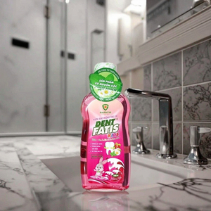 DentFatis Fresh Strawberry Flavor Alcohol-Free <b>Mouthwash</b> Kids Teeth Whitening Oral Health Solution Travel Safe Vietnam - Product Image 1