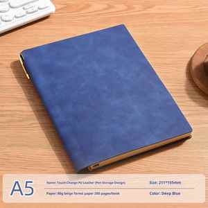 Promotion Luxury Corporate Personal Office Custom Souvenir Handmade UV Printed Leather Paper <b>A5</b> Journal Customizable Modern - Product Image 4