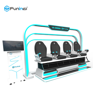 Parque temático Zhuoyuan Vr Simulador <span class=keywords><strong>de</strong></span> realidad virtual Películas emocionantes 4 asientos 9d Vr Cinema - Product Image 5