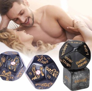 Ensemble de dés de nuit de date pour couples, idées de nuit de date jeux de jouets sexuels pour adultes dés de fête de sexe, 4 jouets sexuels de pièces pour les couples masculins - Product Image 1