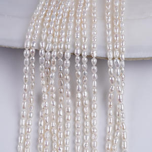 Cuentas de Pipa Barrocas Blancas y Rosas de Agua Dulce Naturales Hechas a Mano al por Mayor, 20-32 mm, Irregulares con Orificios Apilados - Product Image 5