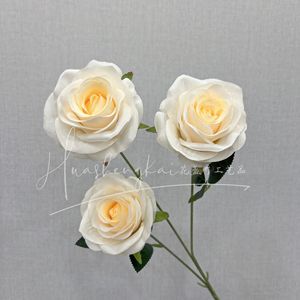 Artificial Roses Single Branch <b>Silk</b> <b>Flower</b> High Simulation Wedding Home Decorations - Product Image 3