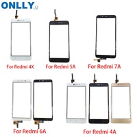 Untuk Xiaomi Redmi 7 7A 6 6A 4A S2 A1 A2 Lite Layar Sentuh Digitizer Sensor Panel Kaca Luar Depan untuk Redmi Note 5A 4X Touch