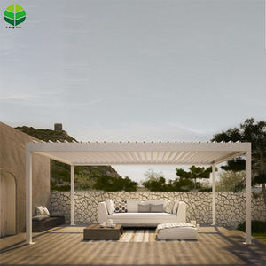 <span class=keywords><strong>Kit</strong></span> de Pergola à moteur en aéroaluminium, avec cadre en métal, pour bricolage, avec rideau, cadeay - Product Image 4