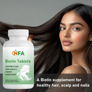 Comprimés de biotine OEM ODM contenant 10 000 mcg de biotine, favorisent la santé des cheveux, de la peau et des ongles, complément alimentaire en comprimés de biotine - Product Image 4