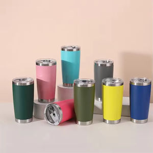Custom 20oz Vacuum Tumbler Vacuum Cup Coffee Mugs Wholesale Bulk <b>Double</b> <b>Wall</b> Stainless Steel Tumbler With Straw - Product Image 4