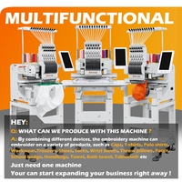 Machine à broder informatisée à tête unique pour la broderie de logos et d'étiquettes sur casquettes