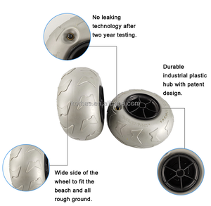 Pneus de <span class=keywords><strong>remorque</strong></span> de bateau gonflable de 9 pouces, roues de <span class=keywords><strong>ballon</strong></span> de chariot de plage pour chariot de plage - Product Image 6