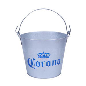 White Round Galvanized Iron Ice <b>Bucket</b> 5L <b>Beer</b> Barrel Model 012 Anhui Use with Logo Printing Customizable by Manufacturer - Product Image 2