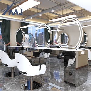 Salon mỹ phẩm Gương Led trang điểm gương trạm bàn trang điểm với gương và ngăn kéo - Product Image 6