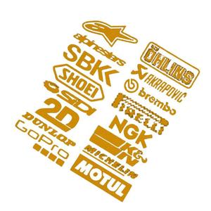 <span class=keywords><strong>Autocollant</strong></span> de casque de <span class=keywords><strong>moto</strong></span> combiné sponsorisé, réfléchissant, logo modifié, <span class=keywords><strong>autocollant</strong></span> de protection contre les rayures, fabriqué en Chine - Product Image 5