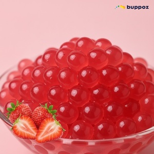 Bande dessinée à la fraise popping, ustensile boba - Product Image 2