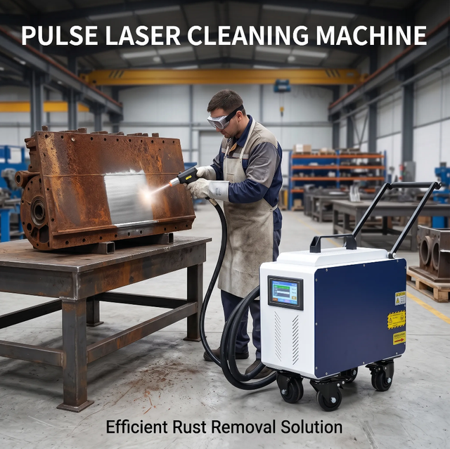 200W 100W 300W Digital Automatic Portable Fiber Laser Cleaning Machine with High Productivity New JPT MOPA M7