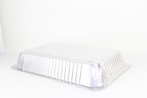 Boîte rectangulaire en <span class=keywords><strong>aluminium</strong></span> <span class=keywords><strong>jetable</strong></span> grande capacité pour dinde entière et viande de barbecue, compatible <span class=keywords><strong>four</strong></span>, <span class=keywords><strong>plat</strong></span> à emporter - Product Image 4