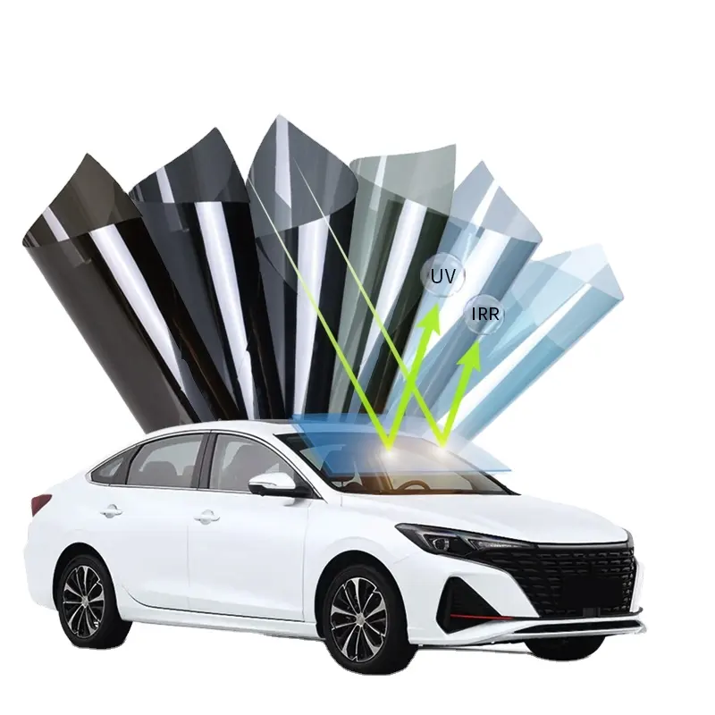 PRO 22% VLT nano filme cerâmico matiz 1.52*30m 1ply 35% VLT 100% UVR Filme de Segurança Automotivo Vidro