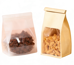 Sacs de cuisson en papier coton avec fenêtre transparente, emballage plastique pour pain grillé, chewing-gum, motifs imprimés National Tides, bordure frisée - Product Image 3