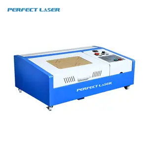 Mesin Mini Desktop 40W Stempel Karet Co2, Mini CO2 Mesin Pembuat Stempel Karet Polimer Laser