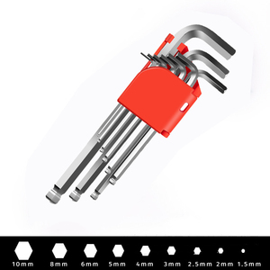 Allen Wrench <strong>Set</strong> 9-piece Long Arm Ball End Allen <strong>Key</strong> <strong>Set</strong> Hex <strong>Key</strong> Hand Tools with T-handle for Excellent Grip &amp; <strong>Torque</strong> Transfer - Product Image 4