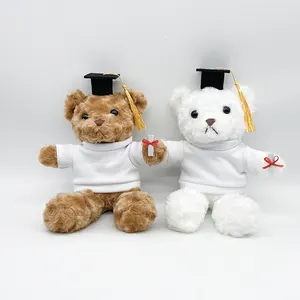 맞춤형 졸업 시즌 박제 장난감 테디 베어 봉제 장난감 어린이 선물 졸업 곰 티셔츠