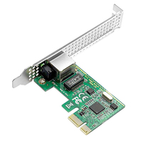 Tarjeta de Red PCI Express, Adaptador de Red Gigabit Ethernet PCIE X1 a RJ45 para Chip RTL8111C, 10/100/1000Mbps, Arranque PXE para PC