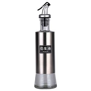 Stainless Steel <b>Oil</b> Bottle Cylinder M Leak Resistant Kitchen Condiment Storage <b>Jar</b> for Soy Sauce Vinegar Sesame <b>Oil</b> - Product Image 5