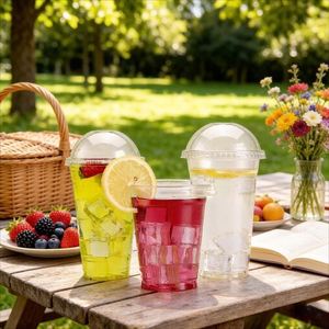 Tapa de Plástico PET Transparente de 89 mm y 10-24 oz con Logotipo Personalizado al por Mayor, Ecológica y Desechable, para Vasos de Café Helado, Bebidas, Tiendas y Bares - Product Image 3