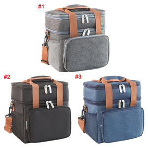 Sac isotherme personnalisé avec logo IDEA GIFT, double couche, promotionnel, en Oxford 300D, imperméable, pour cadeaux d'entreprise - Product Image 2