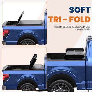 Copertura Tonneau Pieghevole Morbida Economica per Isuzu D-Max, Great Wall, F150 Diesel, <span class=keywords><strong>Fiat</strong></span> <span class=keywords><strong>Fullback</strong></span> - Product Image 1