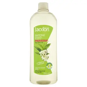 100% MADE IN ITALY JACKLON RÉF. LIQ. SAVON ANTIBAC HUILE D'ARBRE À THÉ 1000ML