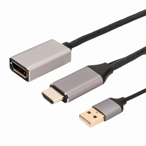 Adaptador de <span class=keywords><strong>HDMI</strong></span> <span class=keywords><strong>A</strong></span> + <span class=keywords><strong>USB</strong></span> <span class=keywords><strong>A</strong></span> <span class=keywords><strong>macho</strong></span> <span class=keywords><strong>A</strong></span> <span class=keywords><strong>hembra</strong></span> DP para dispositivos extensores, 4K @ 30Hz - Product Image 4