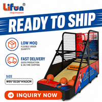 Borne d'arcade de tir au basket-ball en métal à monnayeur LiFun pour usage intérieur dans les centres de jeux pour enfants et adultes