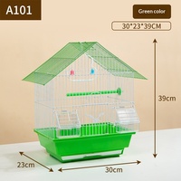 Cage à oiseaux de petite taille Tiger Skin Budgerigar & Munia Pearl Villa, structure en fil métallique, facile à installer, cage d'élevage domestique