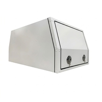 Couverture de benne rigide en aluminium pour pick-up avec panneau solaire, barre de toit, pour voyages hors réseau, double cabine