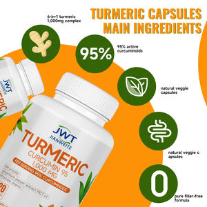 नीम हल्दी करक्यूमिन 1000 मिलीग्राम अत्यधिक अवशोषित अल्ट्रा मजबूत हर्बल पूरक ट्यूमर और संयुक्त समर्थन 60 पीसी वयस्क कैप्सूल - Product Image 3