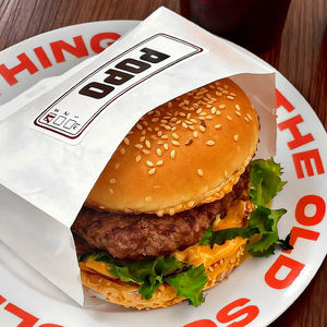 Sacs en papier kraft personnalisables, écologiques, jetables, résistants à la graisse, recyclables, à fond pointu et enduit pour frites et burgers - Product Image 6