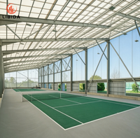 Structure en acier pour terrain de basket-ball intérieur, gymnase, construction rapide, hall à grande portée, arène sportive, bâtiment sportif sur mesure