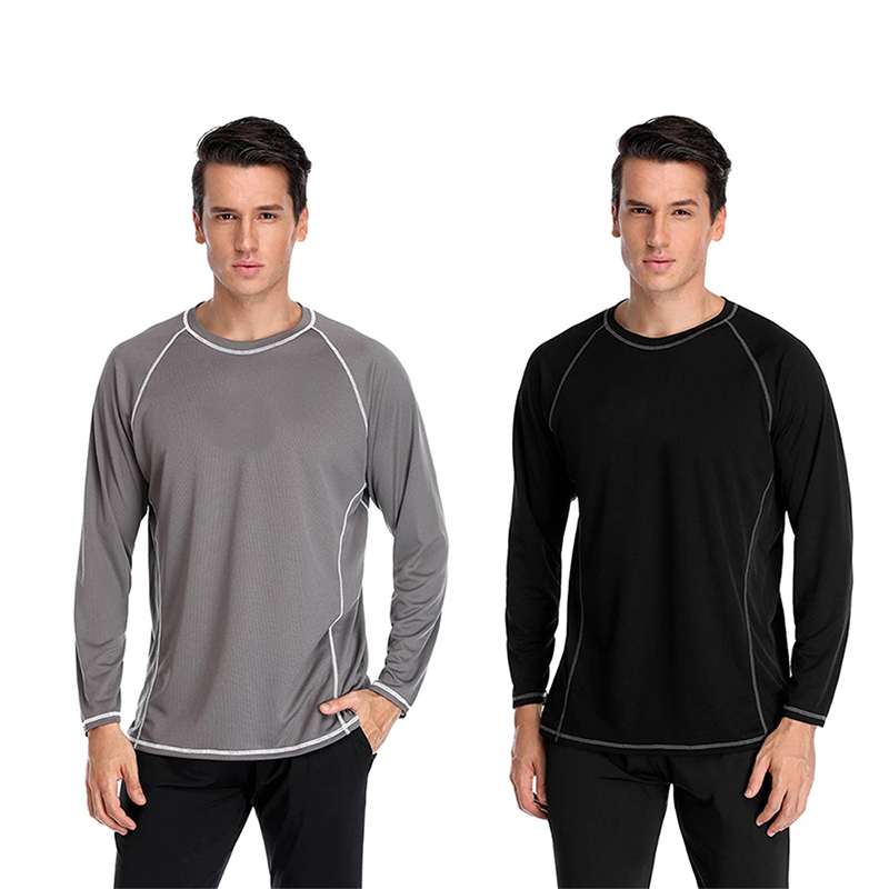 Custom Surfing Shirt Mma Rush Guard Top Sun Protection Long Sleeve Compression Rash Guard For Men