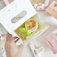 Boîte créative à fenêtre en forme de caleçon avec poignée découpée, impression personnalisée, thème machine à griffes pour bonbons gélifiés, friandises alimentaires, cadeaux de fête pour enfants