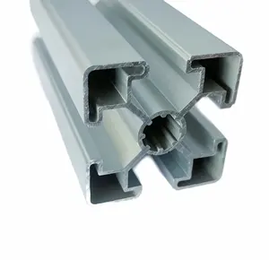 Tiêu chuẩn Châu Âu 6063 Hợp kim nhôm đùn hồ sơ 45x45 t-khe cắm cửa vuông CNC cắt chuyển hệ thống dây điện bao gồm