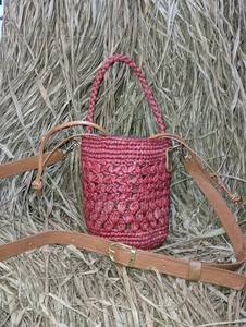 Bolso Tote Rabane Raffia Urban Simplicity, Forro Penja, Cierre de Botón, Algodón, Venta al por Mayor - Product Image 2