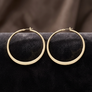 Wholesale 14K 18K 24K Gold <b>Filled</b> Hoop Earrings Custom Hoop Earrings Fashion Earrings for Women Fashion Hoop Earings Oro Joyeria - Product Image 3
