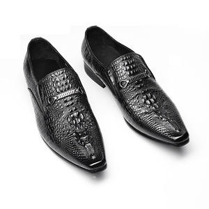 Chaussures habillées pour hommes à bout pointu, imperméables, à semelle épaisse, en cuir véritable, pour les fêtes, les occasions professionnelles - Product Image 6